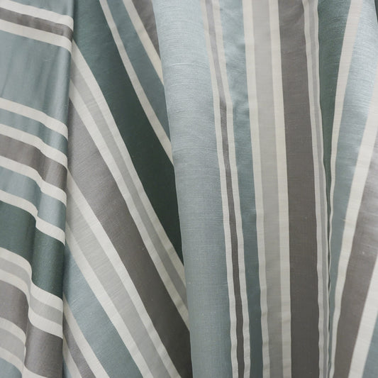 JF Fabrics JF Studio LYRA 96 Fabric Traditional,Transitional,Contemporary,Stripe Blue,Grey,Silver  Silk - 7631296 SJ101
