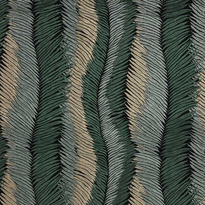 KRAVET COUTURE EMBROIDERY BOTANICAL & FLORAL TEAL,MINERAL,METALLIC   - LZ-30414.04.0