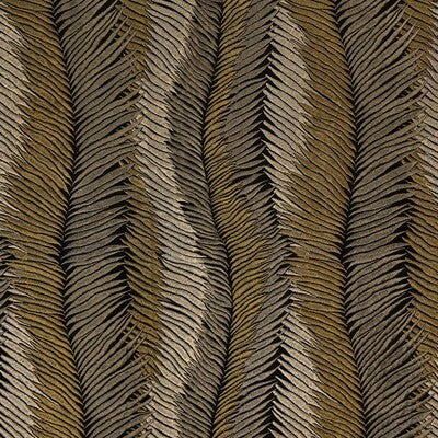 KRAVET COUTURE EMBROIDERY BOTANICAL & FLORAL GREY,GOLD,METALLIC   - LZ-30414.09.0