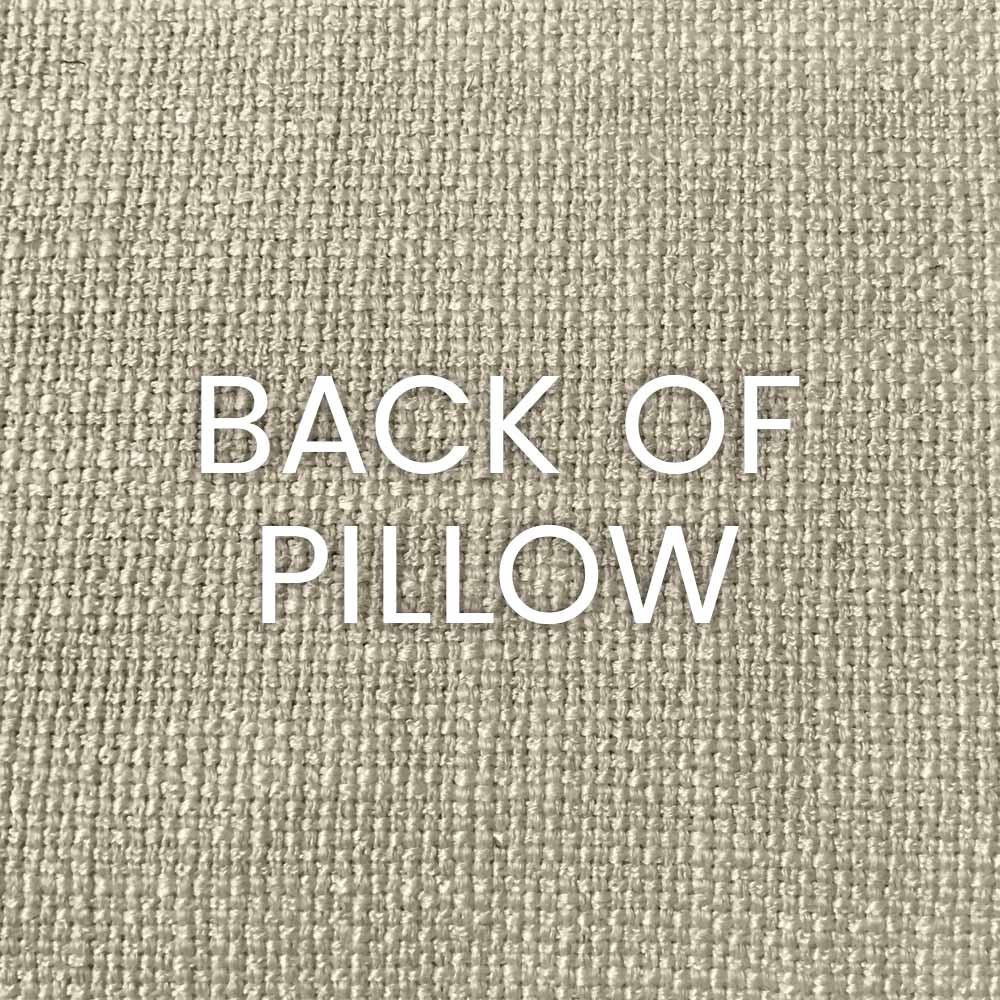 Red woven fabric pillow.