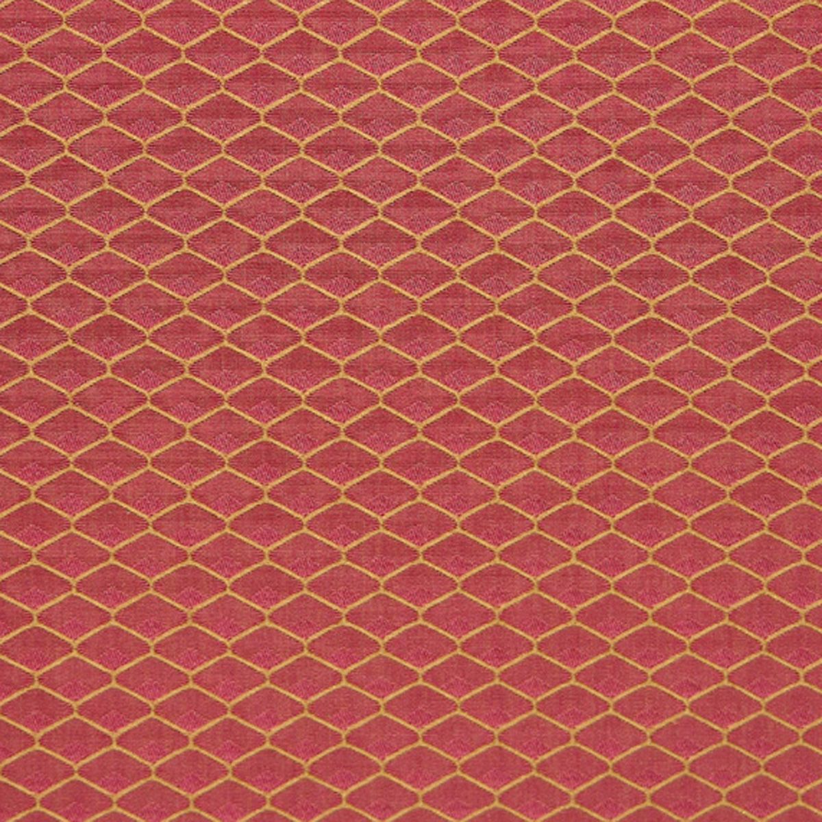 SCALAMANDRE OUTLET  FABRIC DAMASK GRILLAGE  FABRIC RED   - M0 00011375