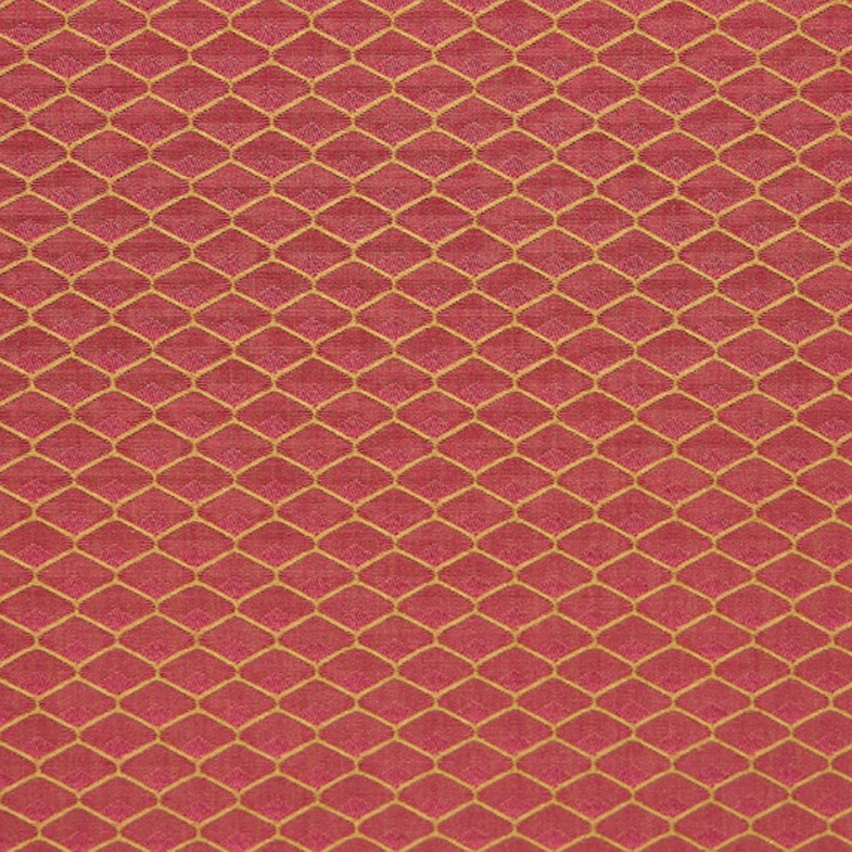 SCALAMANDRE OUTLET  FABRIC DAMASK GRILLAGE  FABRIC RED   - M0 00011375 NEW SKU # M013750001