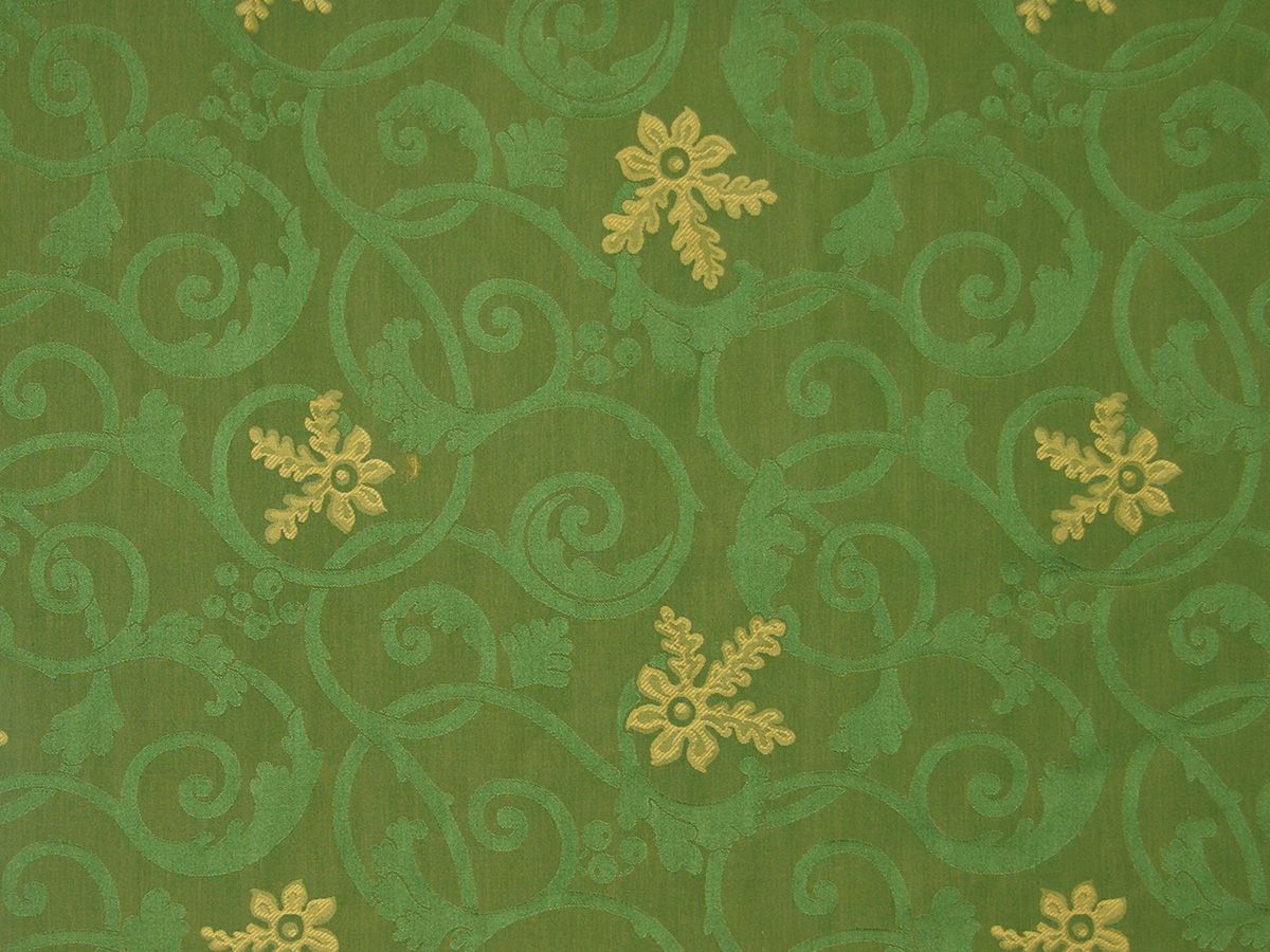 SCALAMANDRE OUTLET  FABRIC PERUGIA  FABRIC GREEN   - M0 00021281