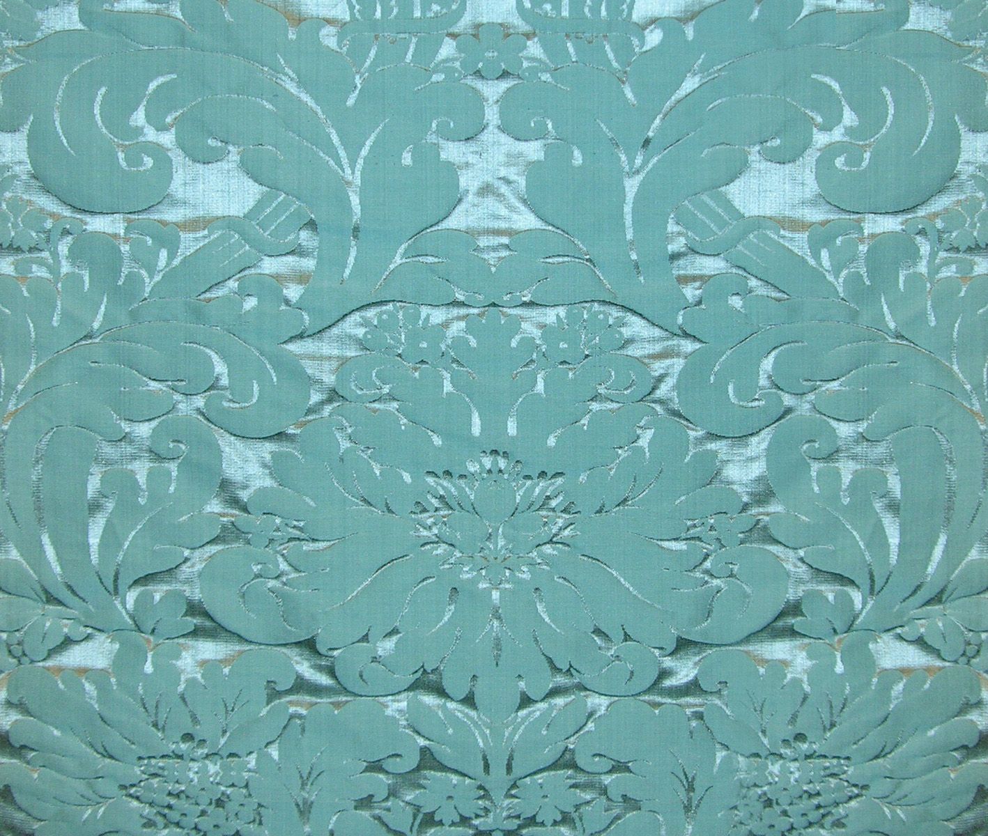 SCALAMANDRE  LOMBARDY FABRIC TEAL   - M0 00031155 NEW SKU # M011550003
