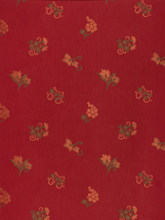 SCALAMANDRE OUTLET  FABRIC SAMARCANDA FIORI  FABRIC RED   - M0 00041348