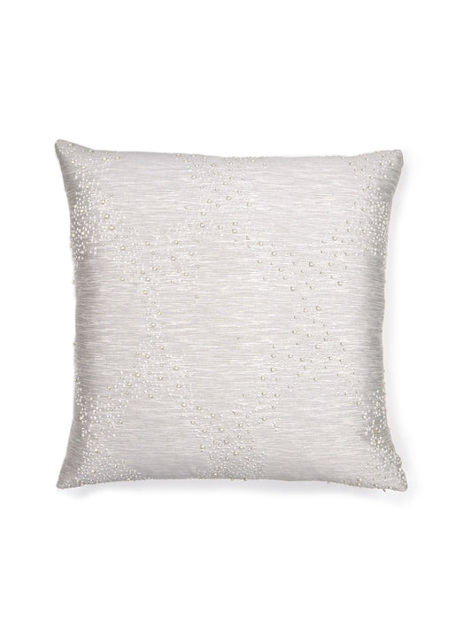 SCALAMANDRE PILLOWS   DIAMOND / OGEE 
DOTS / CIRCLES SQUARE    - M1 0001PEARLPILL