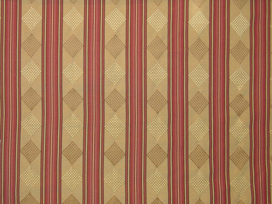 SCALAMANDRE OUTLET  FABRIC LANCASTER  FABRIC RED   - M8 00021967 NEW SKU # M819670002