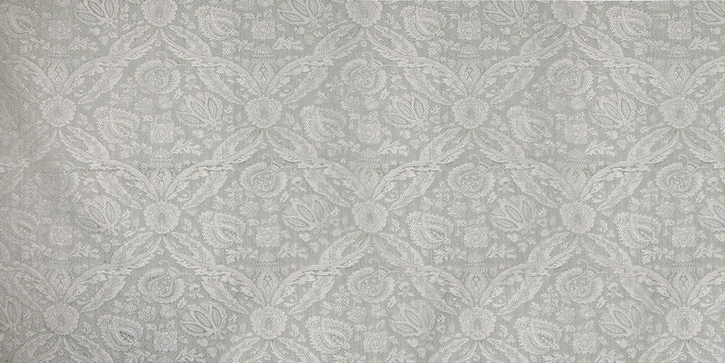 SCALAMANDRE OUTLET  FABRIC MONTEREY DAMASK  FABRIC BLUE   - M8 00038729