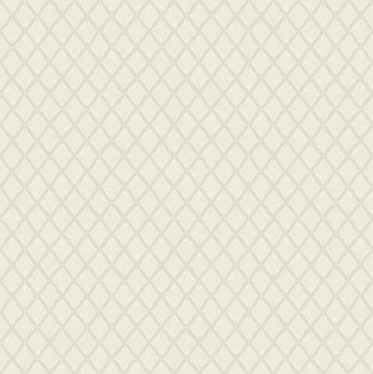 York Wallcoverings Fine Decor Santina White & Silver Trellis Wallpaper Graphics Traditional White & Silver  Wallpaper - M95680