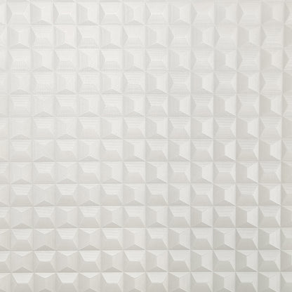 York Wallcoverings Fine Decor Romero White 3D Geometric Wallpaper Graphics Masculine White  Wallpaper - M95683
