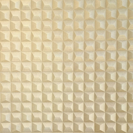 York Wallcoverings Fine Decor Romero Gold 3D Geometric Wallpaper Graphics Masculine Gold  Wallpaper - M95685