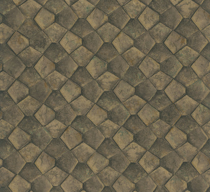 York Wallcoverings Antonina Vella Waterford Gold Tiled Wallpaper Graphics Traditional Gold  Wallpaper - MA34909