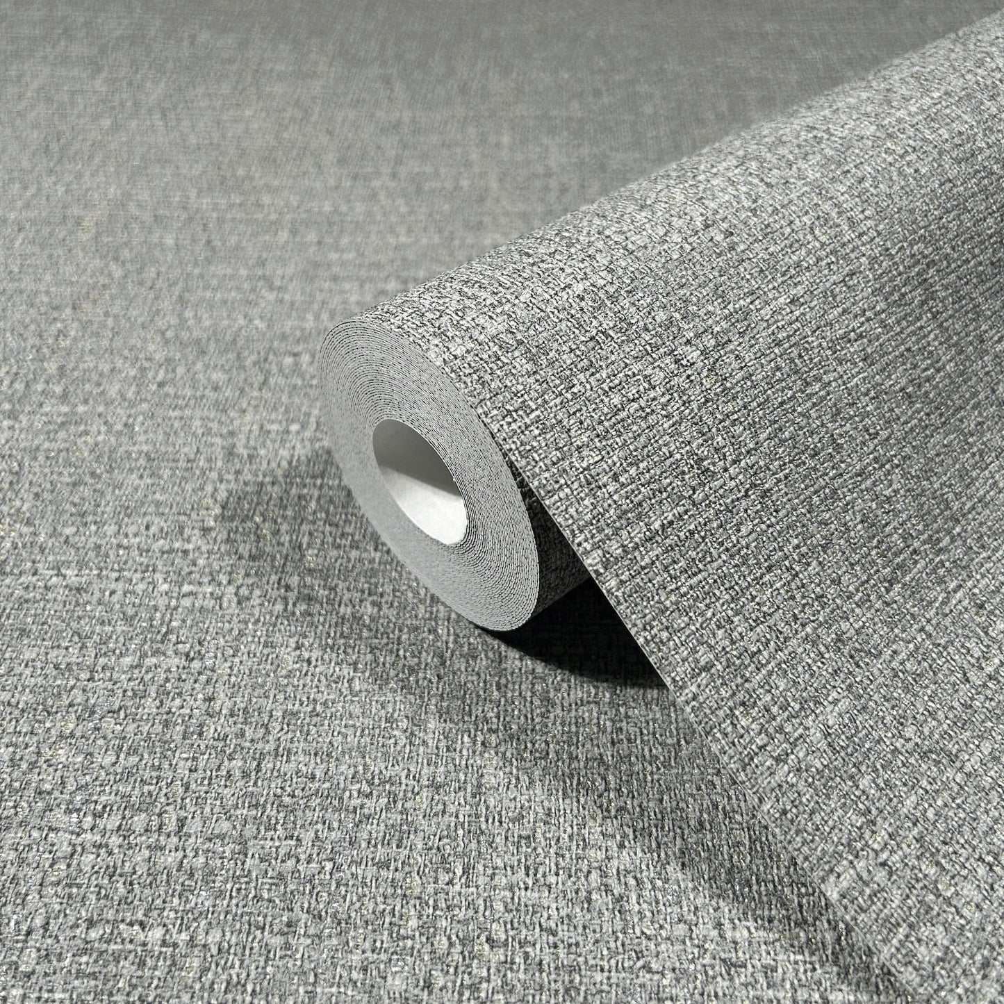 York Wallcoverings Antonina Vella Highland Tweed Dark Grey Faux Fabric Wallpaper Graphics Traditional Dark Grey  Wallpaper - MA34915