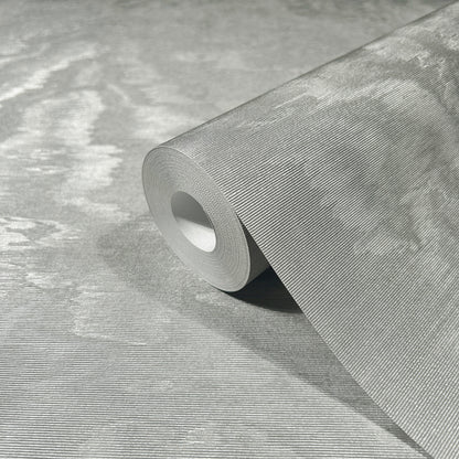 York Wallcoverings Antonina Vella Shimmering Moire Silver Textured Wallpaper Abstract Traditional Silver  Wallpaper - MA34923