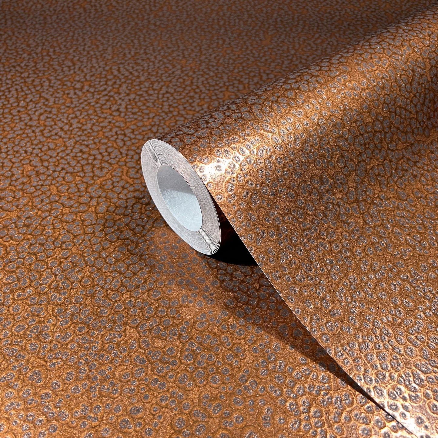 York Wallcoverings Antonina Vella Hudson Copper Hammered Metal Wallpaper Abstract Traditional Copper  Wallpaper - MA34958