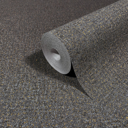 York Wallcoverings Antonina Vella Garden Stone Charcoal Textured Wallpaper Abstract Traditional Charcoal  Wallpaper - MA35520