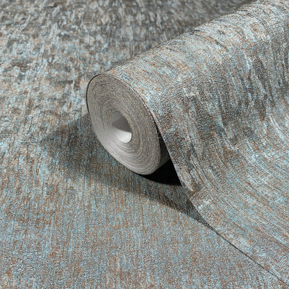 York Wallcoverings Antonina Vella Dustan Teal Distressed Wallpaper Graphics Traditional Teal  Wallpaper - MA35526