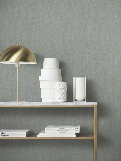York Wallcoverings Antonina Vella Dustan Teal Distressed Wallpaper Graphics Traditional Teal  Wallpaper - MA35526