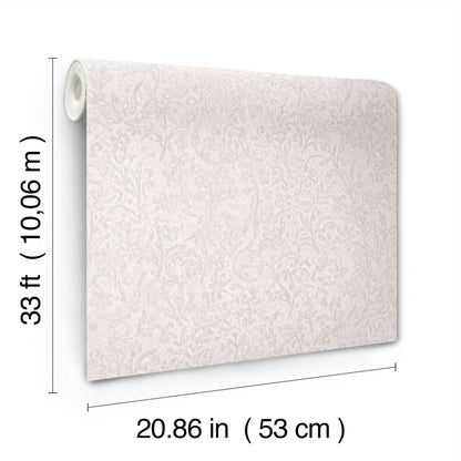 York Wallcoverings Antonina Vella Sculpted Floral Aqua Relief Wallpaper Botanical Traditional Aqua  Wallpaper - MA35529