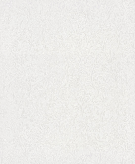 York Wallcoverings Antonina Vella Sculpted Floral Pearl Relief Wallpaper Botanical Traditional Pearl  Wallpaper - MA35530