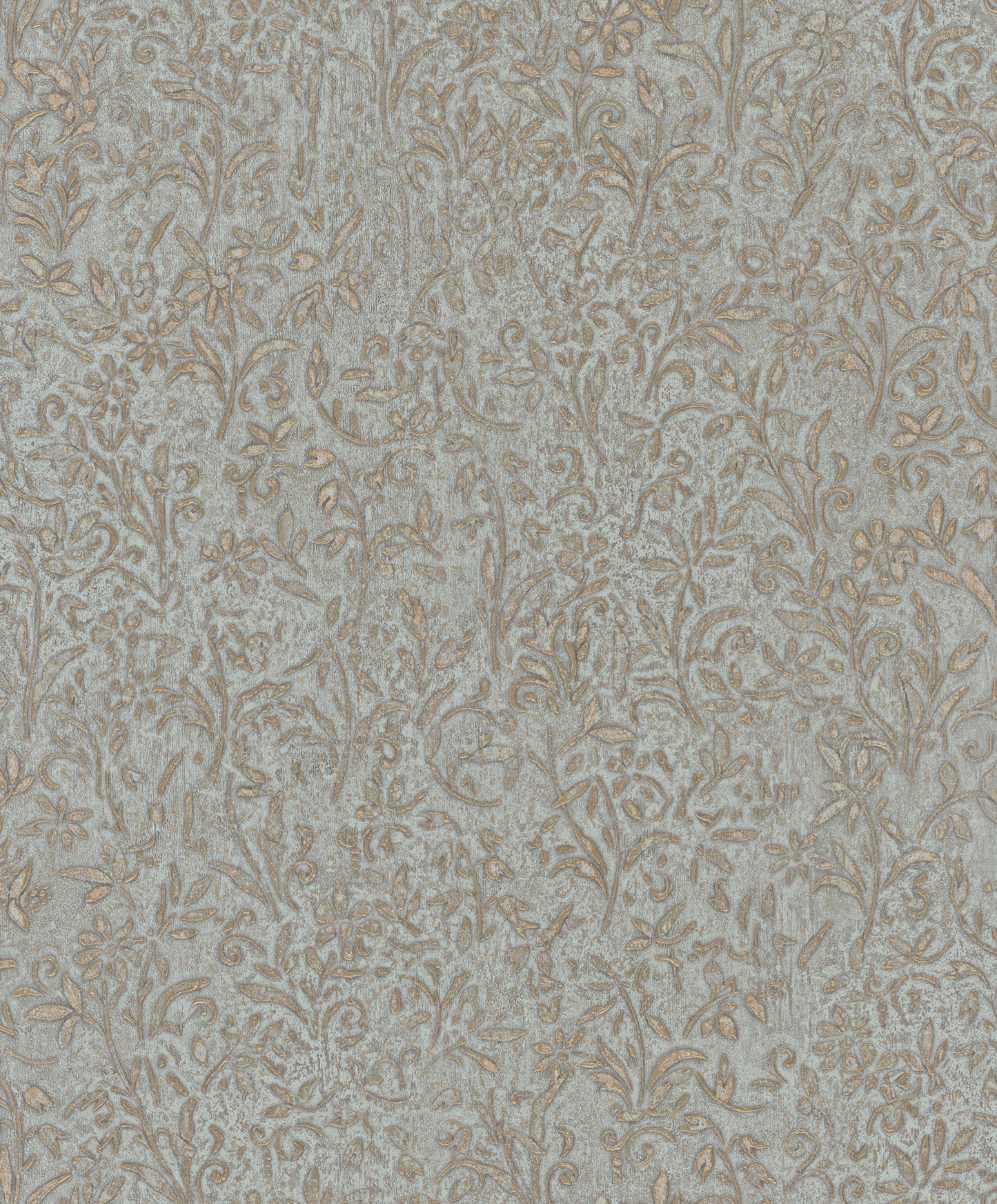 York Wallcoverings Antonina Vella Sculpted Floral Gold Relief Wallpaper Botanical Traditional Gold  Wallpaper - MA35532