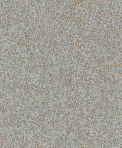 York Wallcoverings Antonina Vella Sculpted Floral Gold Relief Wallpaper Botanical Traditional Gold  Wallpaper - MA35532