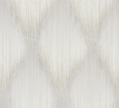 York Wallcoverings Antonina Vella Starfall Dove Metallic Ikat Wallpaper Graphics Traditional Dove  Wallpaper - MA35801
