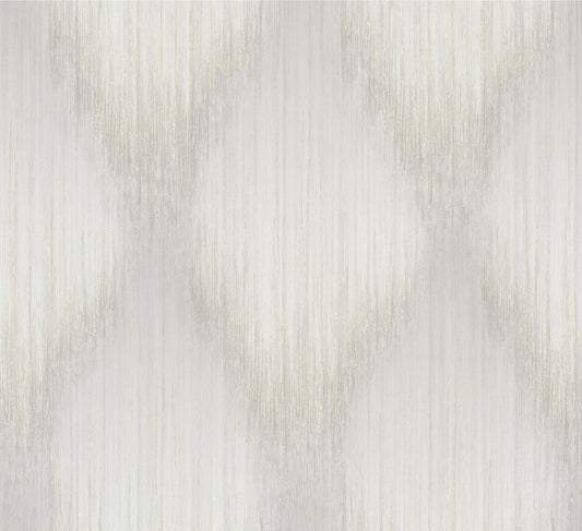 York Wallcoverings Antonina Vella Starfall Dove Metallic Ikat Wallpaper Graphics Traditional Dove  Wallpaper - MA35801