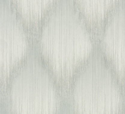 York Wallcoverings Antonina Vella Starfall Sage Metallic Ikat Wallpaper Graphics Traditional Sage  Wallpaper - MA35803