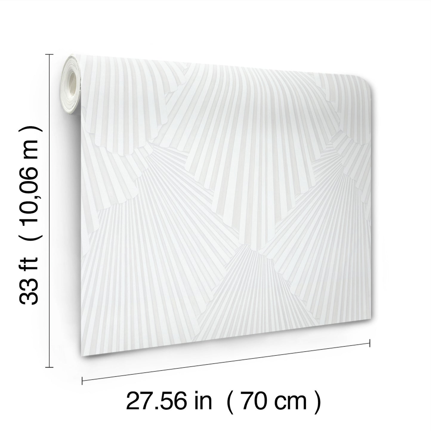 York Wallcoverings Antonina Vella Lumiere White Deco Geo Wallpaper Graphics Traditional White  Wallpaper - MA35845