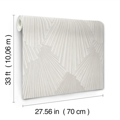 York Wallcoverings Antonina Vella Lumiere Champagne Deco Geo Wallpaper Graphics Traditional Champagne  Wallpaper - MA35847