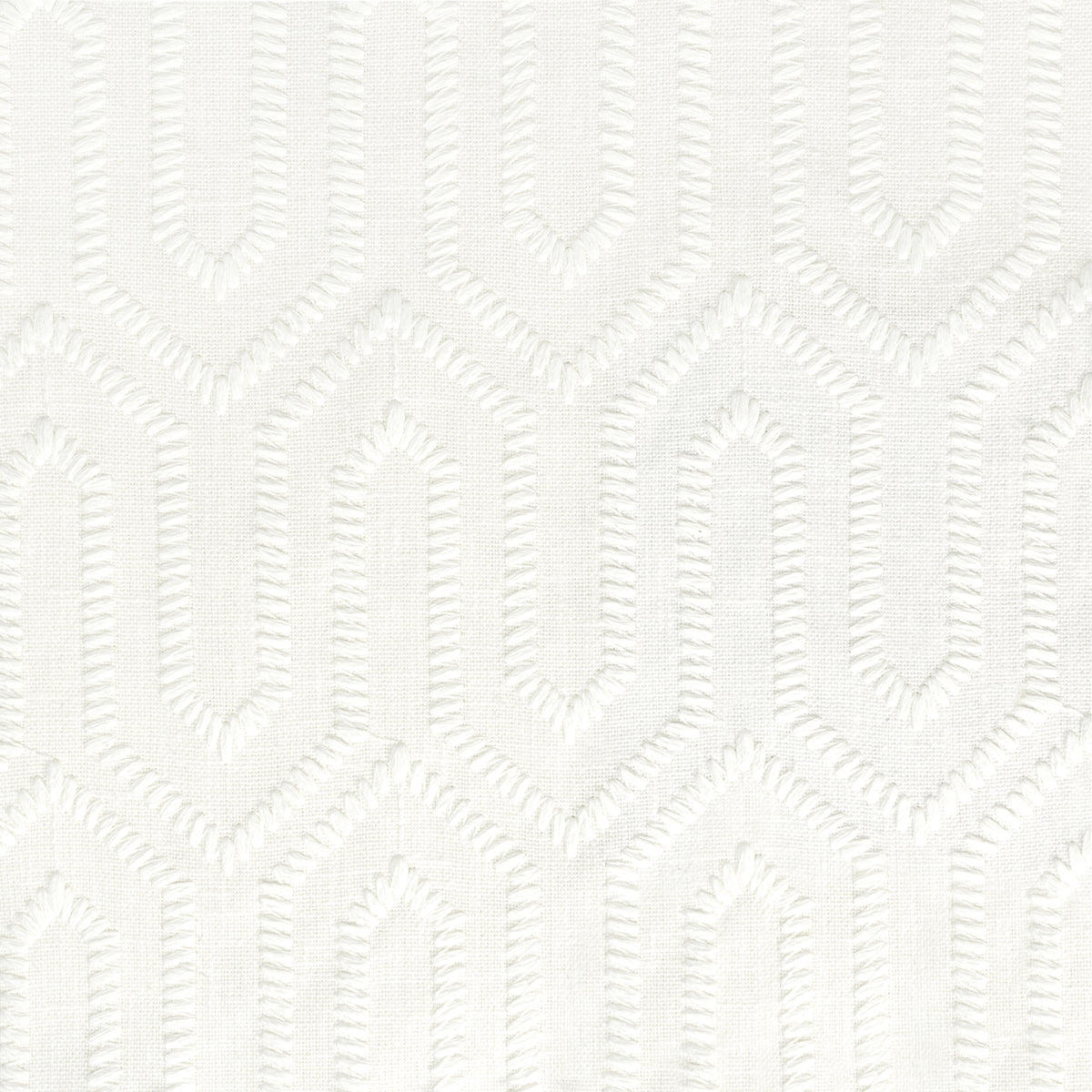 STOUT TEXTILES  MULTIPURPOSE,EMBROIDERIES TRANSITIONAL,, GEOMETRIC BLEACH,SALT,SNOW,WHITE   - MAAM-1