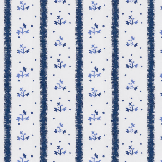 STOUT TEXTILES  MULTIPURPOSE,EMBROIDERIES TRADITIONAL, FLORAL STRIPE HARBOR,LAKE   - MAHW-1