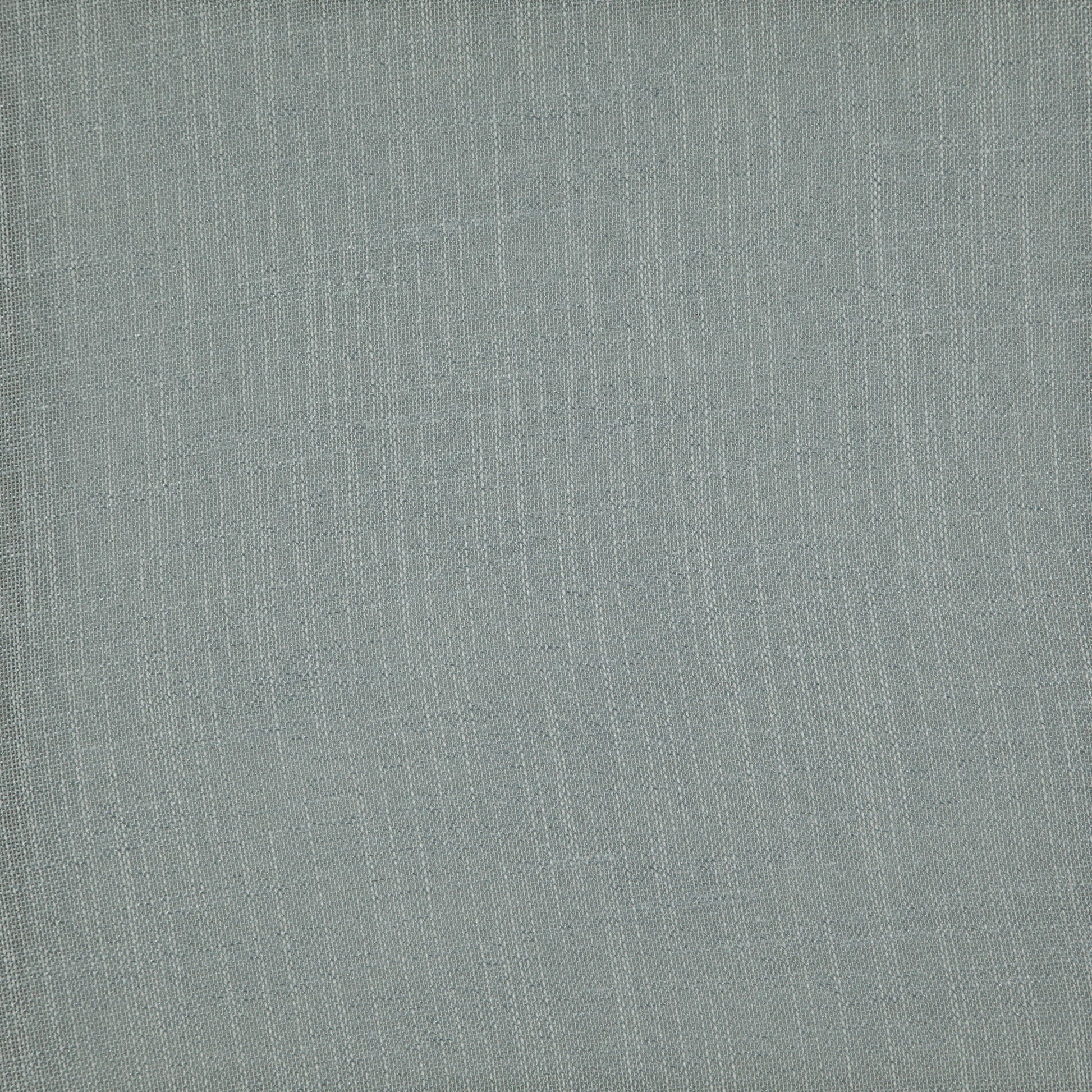 Blue linen fabric close-up with visible weave texture