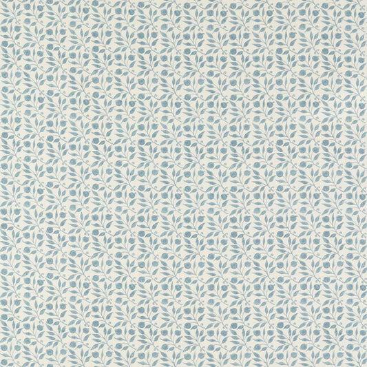 MORRIS & CO Rosehip Fabric Contemporary, Floral Mineral Blue   - MAMB227108