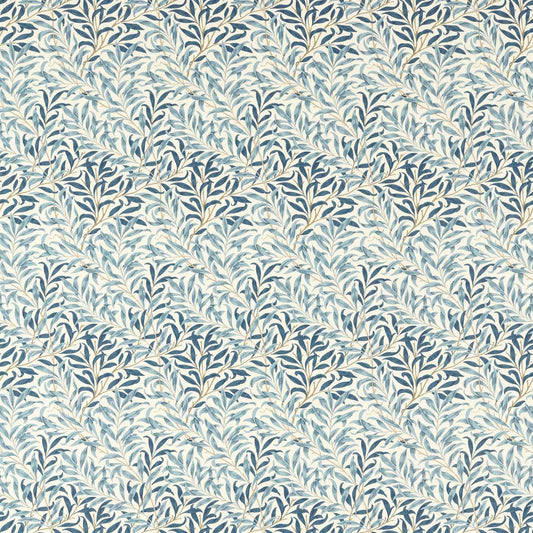 MORRIS & CO Willow Bough Fabric Leaves , Trees Indigo   - MAMB227111