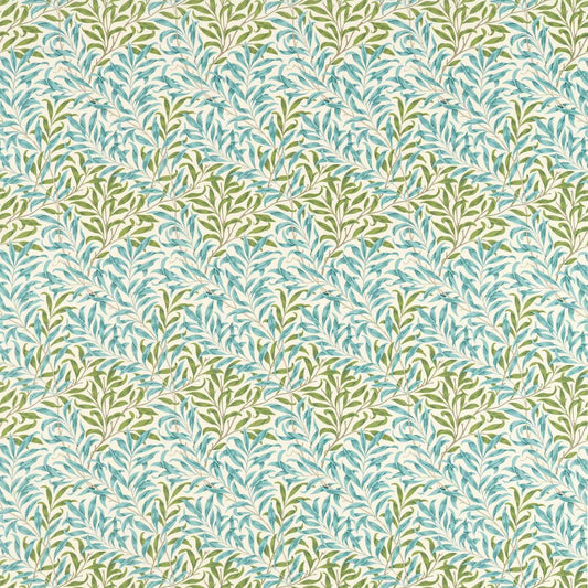 MORRIS & CO Willow Bough Fabric Leaves , Trees Nettle,Sky Blue   - MAMB227112