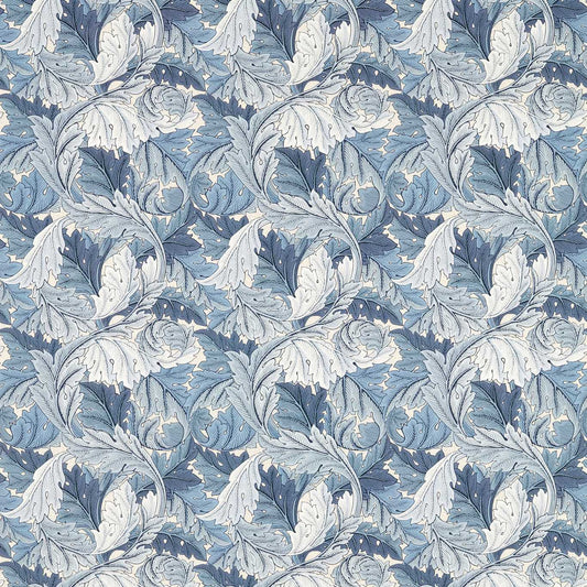 MORRIS & CO Acanthus Fabric Leaves , Trees Indigo   - MAMB227115