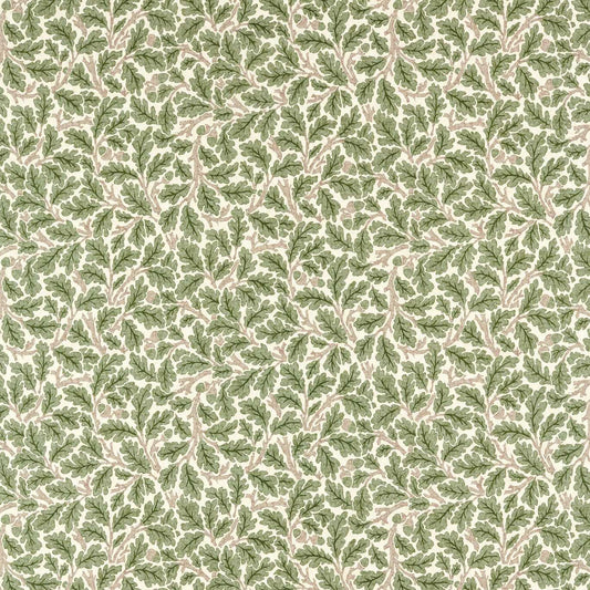 MORRIS & CO Oak Fabric Leaves , Trees Sage Green   - MAMB227121
