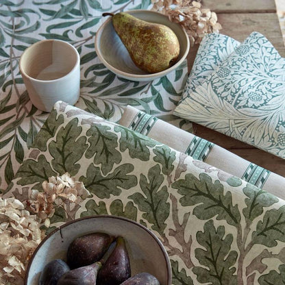 MORRIS & CO Oak Fabric Leaves , Trees Sage Green   - MAMB227121