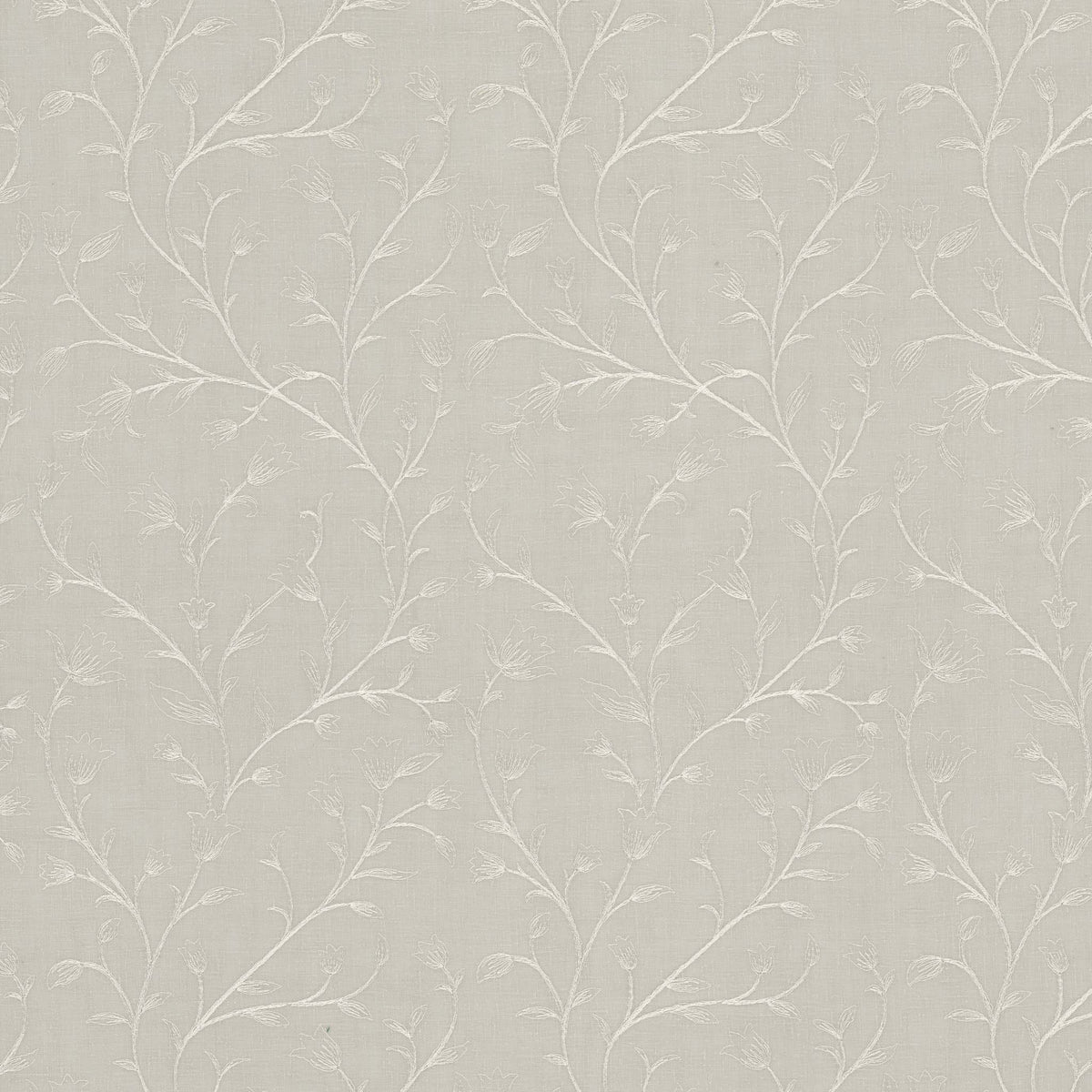 STOUT TEXTILES  DRAPERY,EMBROIDERIES TRADITIONAL, FLORAL OATMEAL   - MANH-1