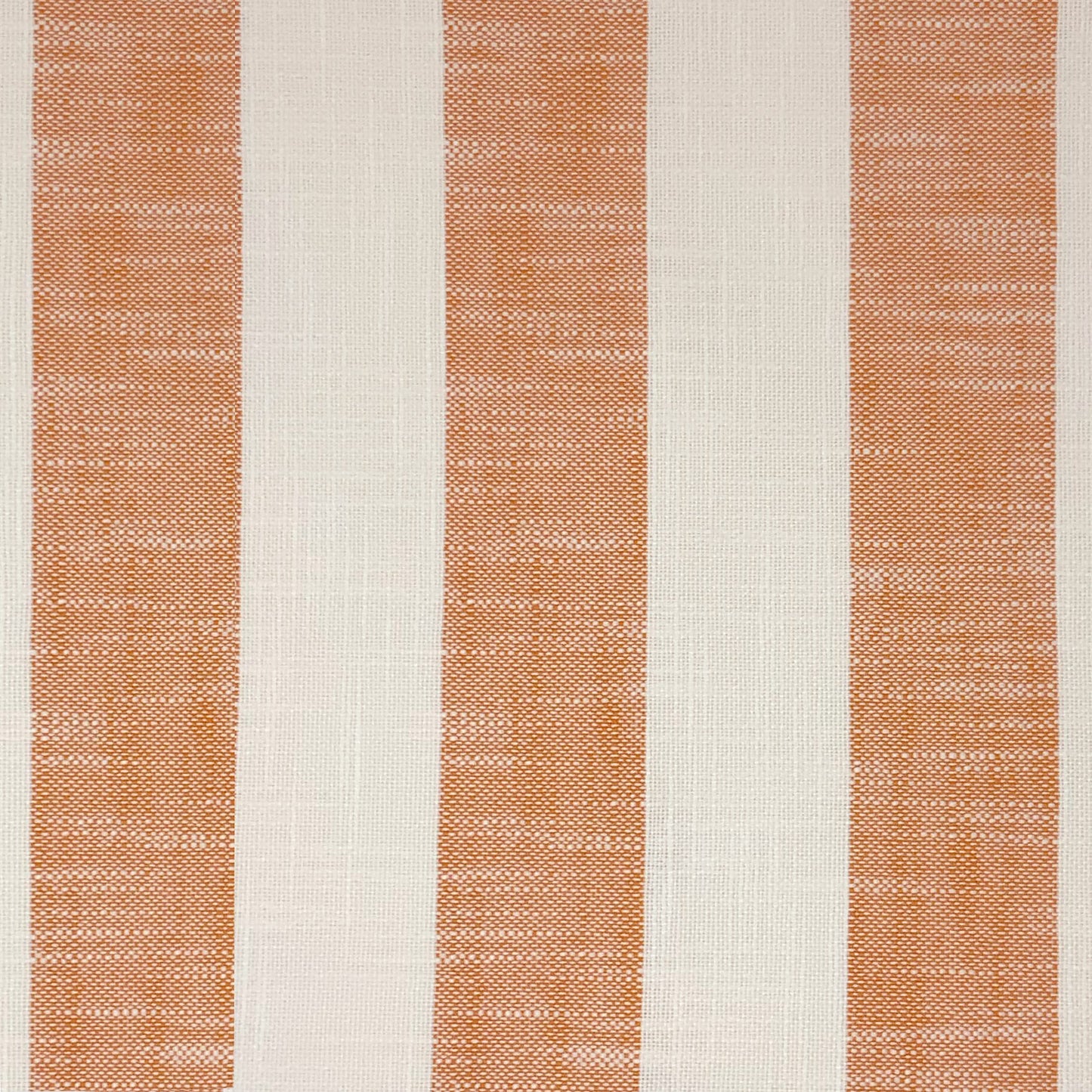 JF Fabrics Bella Dura Home MARINA 26 Fabric Stripe Orange, White  Linen Texture, Outdoor - 9058026 J9411