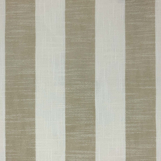 JF Fabrics Bella Dura Home MARINA 33 Fabric Stripe Beige, Cream  Linen Texture, Outdoor - 9058033 J9411