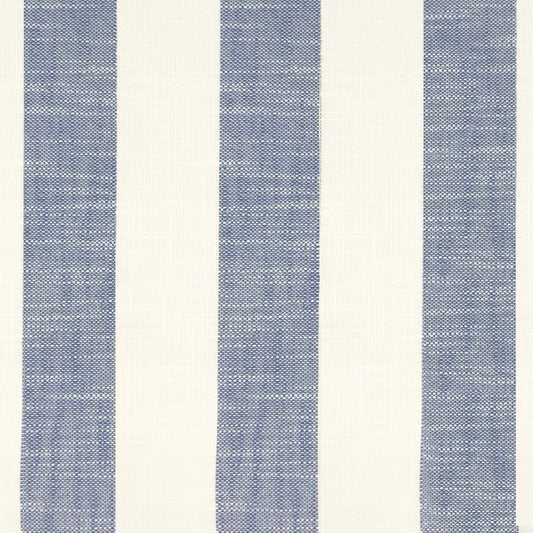 JF Fabrics Bella Dura Home MARINA 65 Fabric Stripe Blue, White  Linen Texture, Outdoor - 9058065 J9411