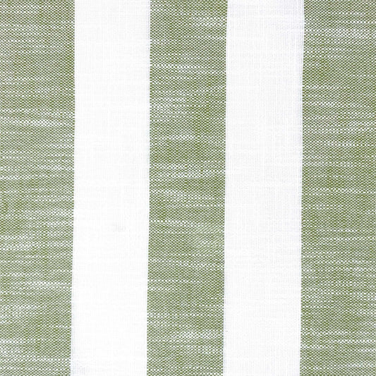 JF Fabrics Bella Dura Home MARINA 75 Fabric Stripe Green, White  Linen Texture, Outdoor - 9058075 J9411