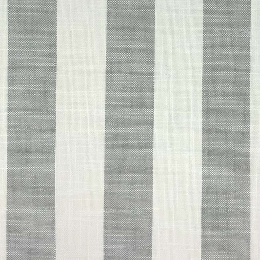 JF Fabrics Bella Dura Home MARINA 93 Fabric Stripe Grey, White  Linen Texture, Outdoor - 9058093 J9411