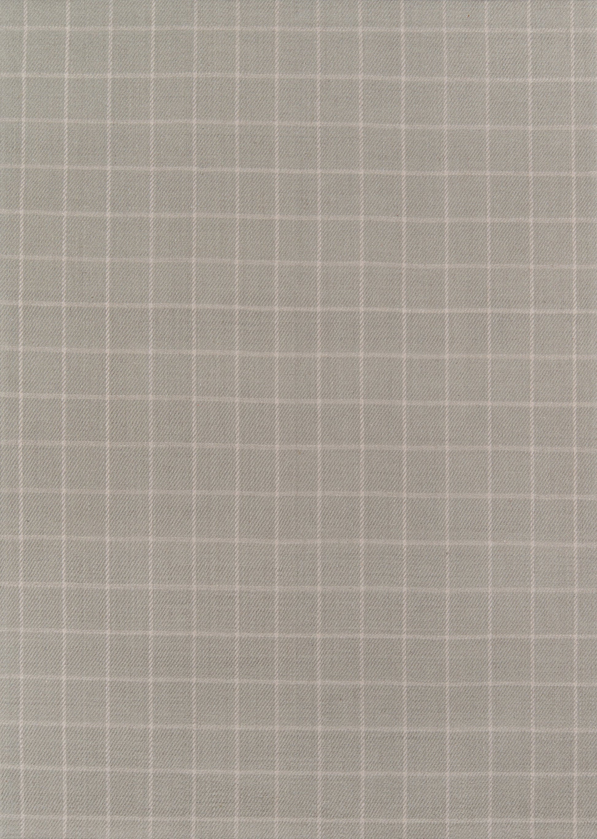 Gray marl woven fabric with subtle white grid pattern; versatile for apparel or home decor.