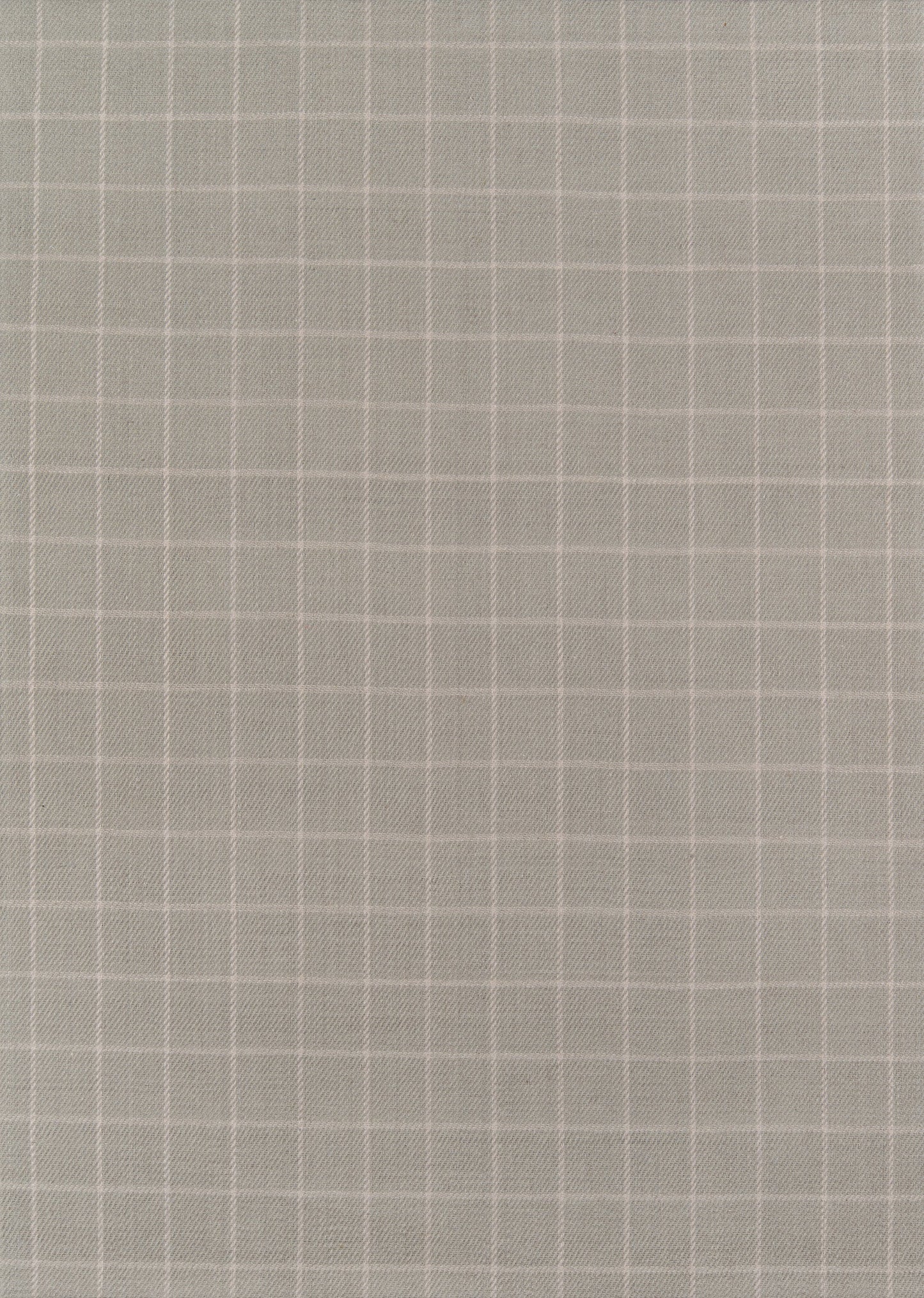 Gray fabric with a subtle white grid pattern; close-up textile swatch.