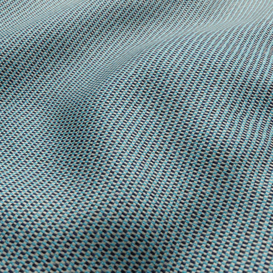 JF Fabrics FibreGuard Outdoor MARTINIQUE 67 Fabric Basketweave Blue  Boucle, Outdoor - 9736067 J9551