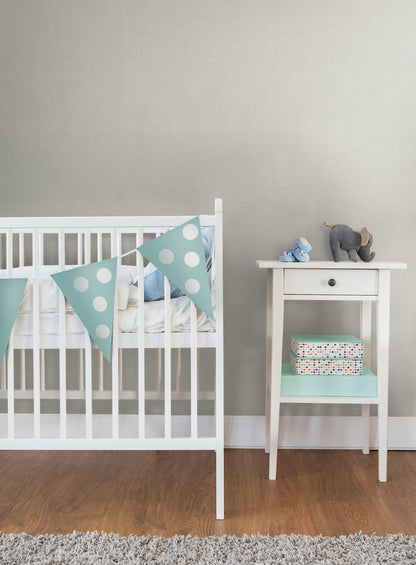 York Wallcoverings Daydream Vava Vitmossa Light Grey Wallpaper Transitional Solids Greys   - MB16020